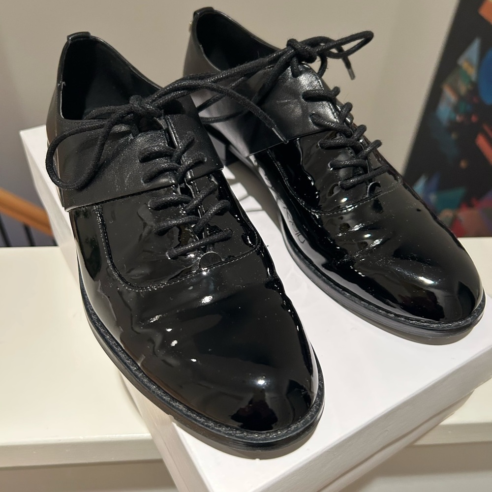 Calvin Klein Black Patent Leather Women's dress oxfords